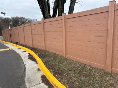 New Vinyl Fence Installation